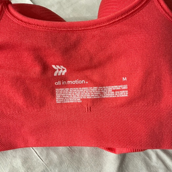 All in Motion Coral Medium Support Sports Bra Size M - Picture 4 of 8